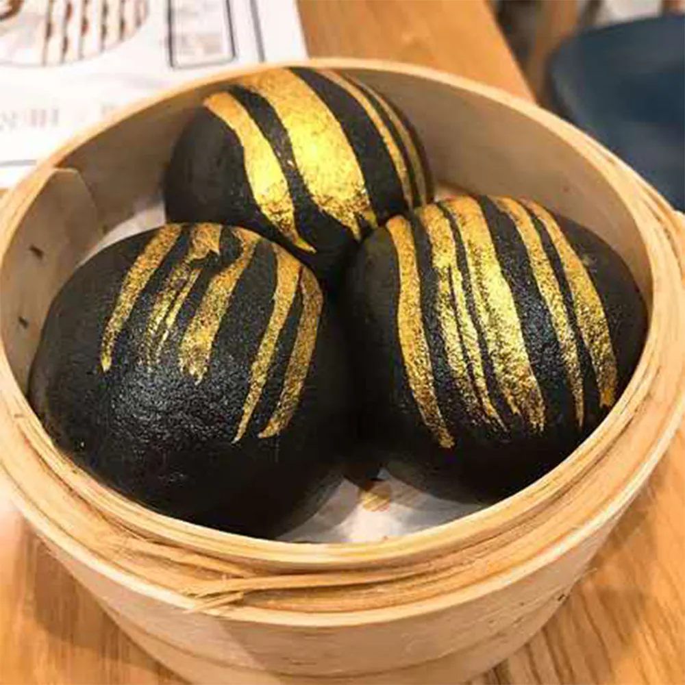 Black Gold Lava Bun at Flaming Dragon Asian Restaurant in North Lauderdale